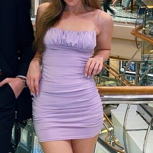 Lavender Spaghetti Strap Dress